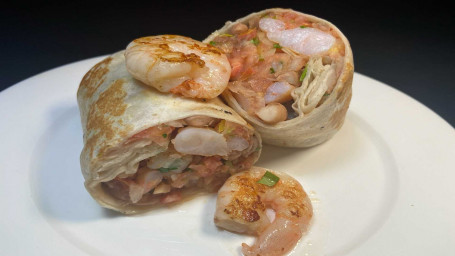 Normaler Garnelen-Burrito