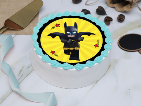 Bat Man Photo Cake