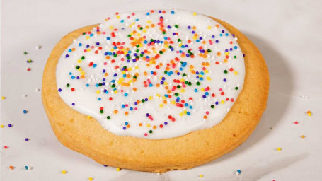 Iced Sugar Cookie With Sprinkles