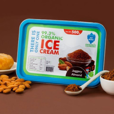 Jaggery Almond Ice Cream (Serves 5)