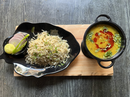 Dal Tadka With Jeera Rice Serves 1]