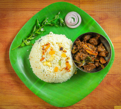 White Rice With Beef Roast