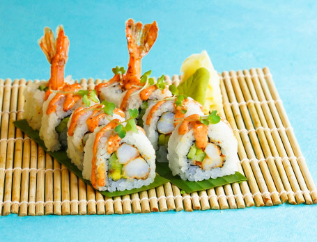 Grilled Shrimp Sushi Roll