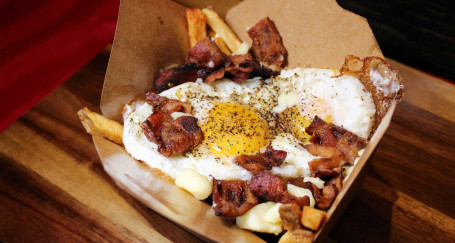 Eggs And Bacon Poutine