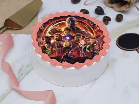 Avengers Infinity War Photo Cake