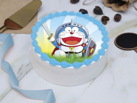 Doraemon Knight Photo Cake
