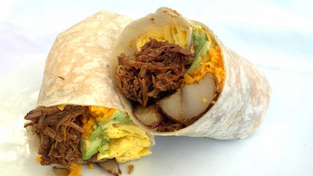 Pulled Pork Carnitas Breakfast Burrito