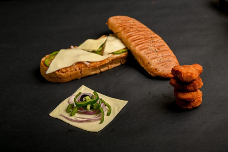 Nuclear Chicken Nuggets Super Hero Panini Sandwich [8 Inches]