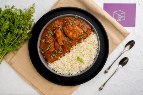 Chicken Lababdar With White Rice