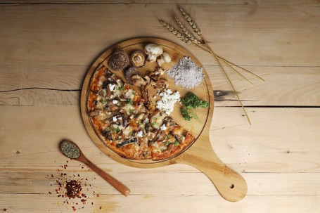 Mushroom Trio Feta Pizza (12 Inch)