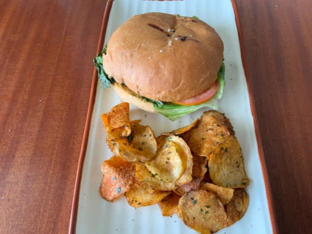 Crispy Fried Chicken Patty, Lettuce, Tomato, Secret Sauce.