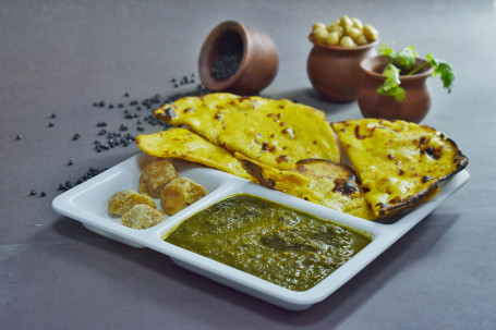 Makki Ki Roti (2 Pcs) Sarson Ka Saag Cold Drink (As Per Availability)