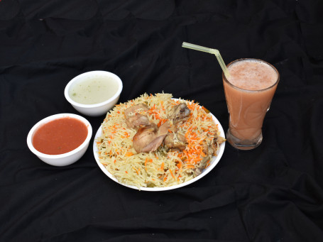 Chicken Biryani Pineapple Juice