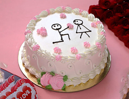 Pretty Propose Cake