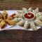 Paneer Momos 12 Pcs Paneer Spring Roll 6 Pcs Spicy Schzwan Sauce Mayonnaise Ketchup