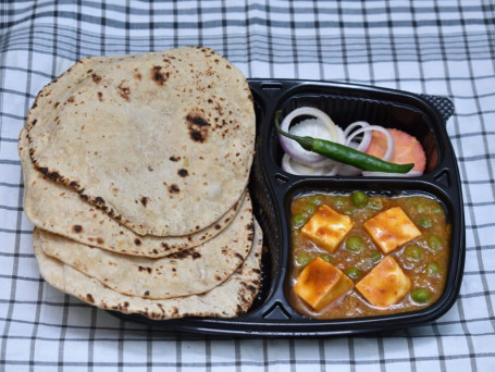 Mater Paneer With Roti Rice