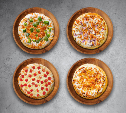 Veg Single 4 Pizza Set (4 Pizza)