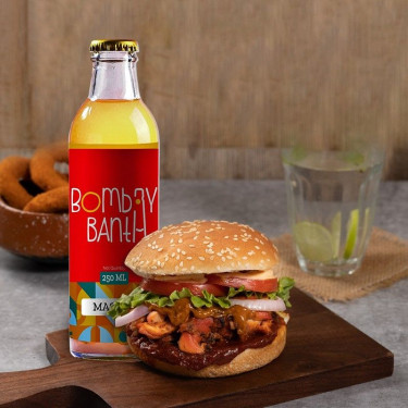 Tandoori Chicken Makhani Burger Masala Lemonade