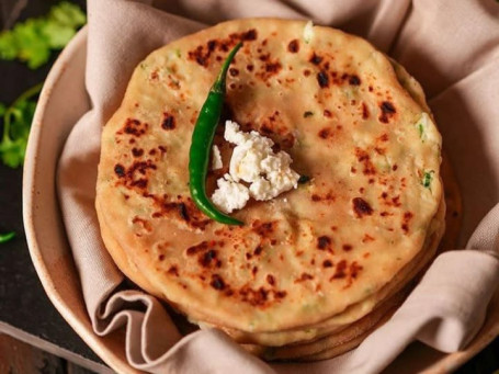 Panjabi Paneer Paratha 2 Pcs With Butter