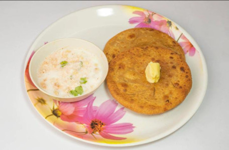 Aloo Kachori (2 Pc) With Raita