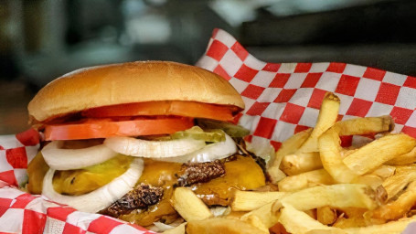 1/2Lb Double Brisket Burger Basket