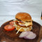 Crispy Veg Patty Cheese Burger (Kancha Cheena Burger)