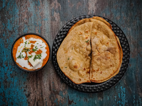 2 Paneer Tandoori Paratha With Dahi