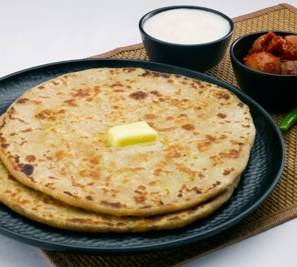 Onion Paratha Curd Pickle