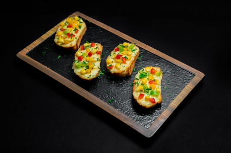 Corns Peppers Bruschetta (4 Pcs)