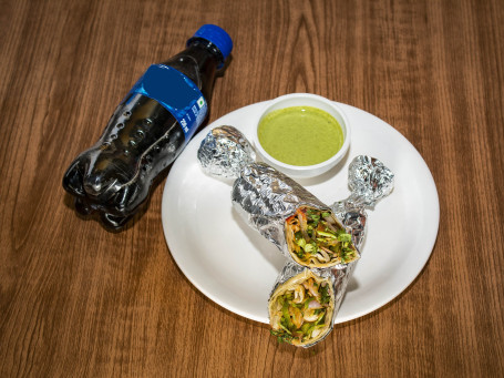 Veg Bunty Bubbly Roll With Cold Drink(300Ml)