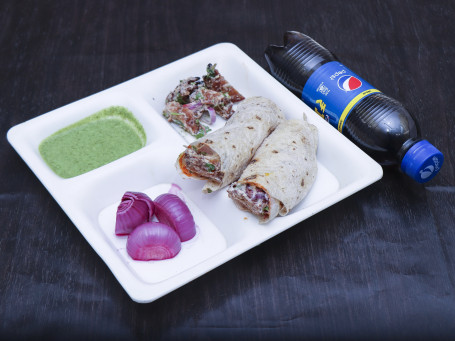 Veg Paneer Roll With Cold Drink(300Ml)