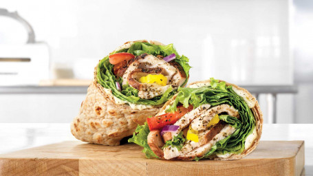 Creamy Mediterranean Roast Chicken Wrap