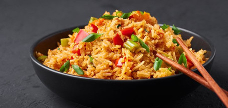 Veg Schezwan Fried Rice (Serves 1 To 2)