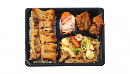 Gegrillte Liempo-Bento-Box