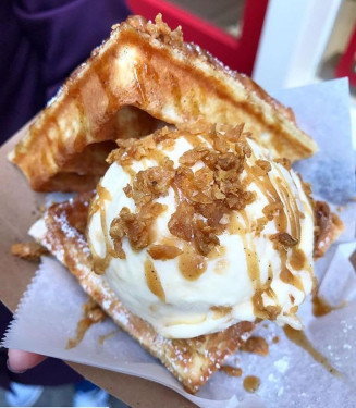 Butterscotch Classic Ice Cream Waffle