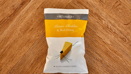 Reife Cheddar-Rotzwiebelchips