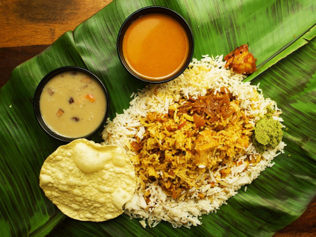 Chicken Pothi Biryani Banana Leaf Wrap Full