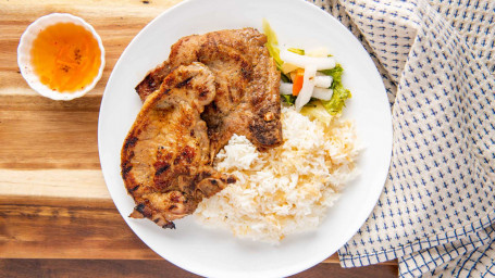 Bbq Pork Chop Plus Item With Rice