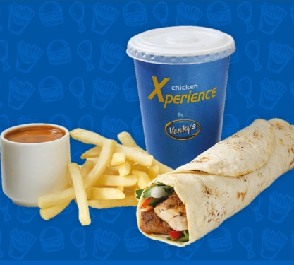 Chicken Haryali Tikka Wrap Combo]