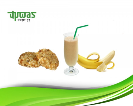 Sabudana Vada 2 Pcs) Banana Shake