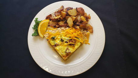 Broccoli Bacon Cheddar Quiche