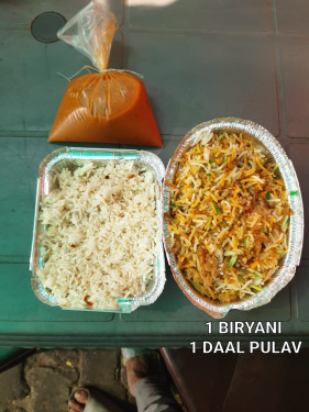 1 Chicken Biryani Dal Pulao