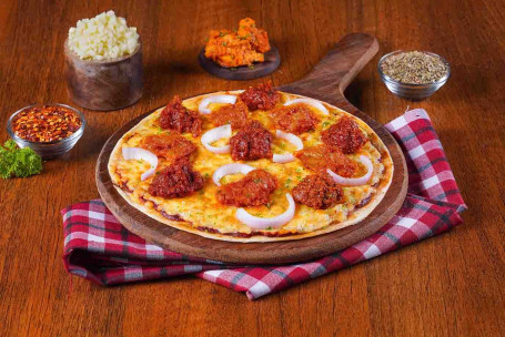 Chicken Tikka Kheema Pizza (Dünner Boden)