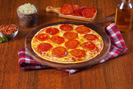 Chicken Pepperoni Pizza (Thin Crust)