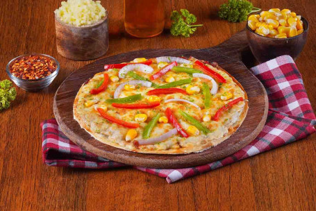 Mais-Veggie-Delight-Pizza (Dünner Boden)