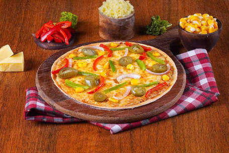 Spanische Sunshine Pizza (Dünner Boden)