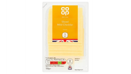Co Op Mild White Cheddar Cheese Slices