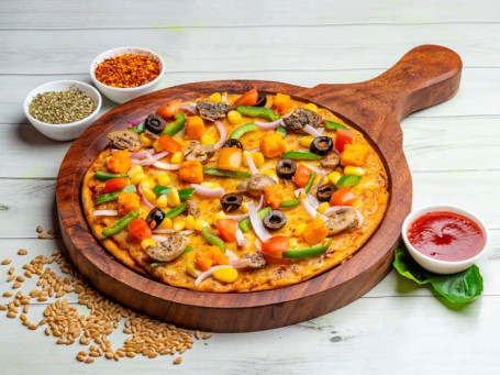 Zesty Veggie Medium Thin Wheat Crust [9 Inch]