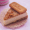 Eggless Lotus Biscoff Cheesecake Slice