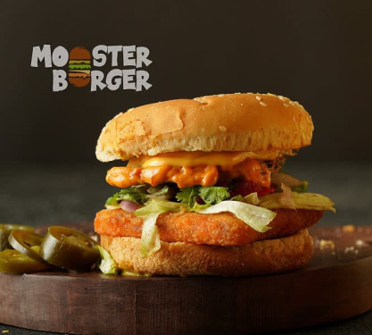 Cheesy Paneer Makhni Burger